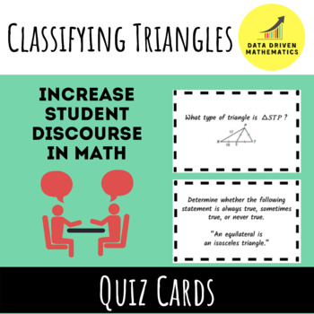 Preview of Classifying Triangles(Obtuse, Acute, Scalene, etc...) - Quiz Cards Activity