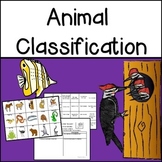 Animal Classification Sorting Cards and Research Activities