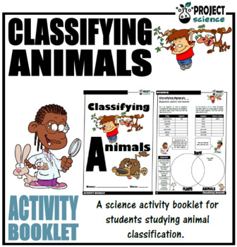 Preview of Classifying Animals Activity Booklet