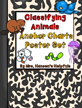 Preview of Classifying Animals Science Anchor Charts and Poster Set