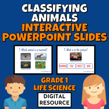 Preview of Classifying Animals Life Science Interactive PowerPoint Digital Resource