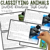 Leveled Reading Passages with Questions - Classifying Animals