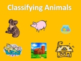 Classifying Animals:  Zoo, Farm, or Pet