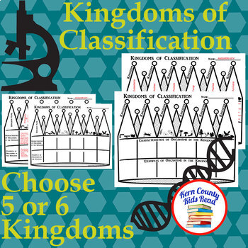 Preview of Classifying Kingdoms Taxonomy Graphic Organizer for Biology Life Science