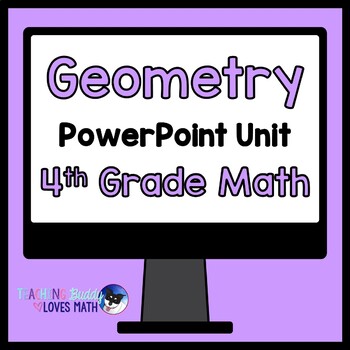 Preview of Geometry Math Unit 4th Grade Distance Learning