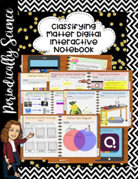 Preview of Classifying Matter (TEKS 5.5A) Digital Interactive Notebook-Hyperdoc