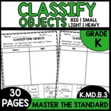 Classifying Measurable Attributes Worksheets K.MD.B.3