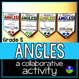 Classifying, Measuring, Drawing Angles Math Pennant Activity