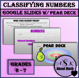 Classifying Numbers - Google Slides w/ Pear Deck
