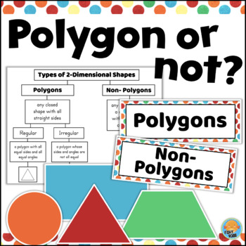 Preview of Classifying POLYGONS Activity Geometric Shapes 2D Shape Sort Math Cut & Paste