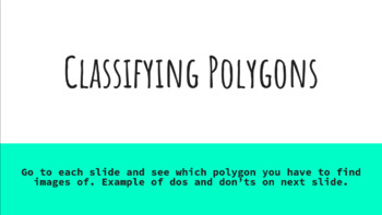 Preview of Classifying Polygons 