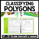 Classifying Polygons Worksheets, Identifying Attributes of