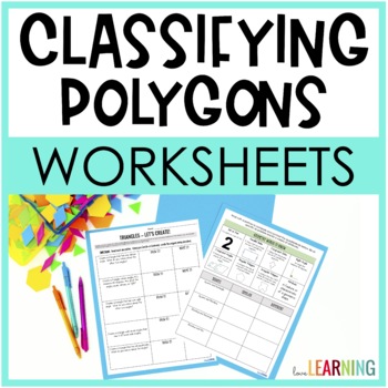 Preview of Classifying Polygons, Quadrilaterals, and Triangles Worksheets: 5.G.3 and 5.G.4
