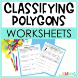 Classifying Polygons, Quadrilaterals, and Triangles Worksh