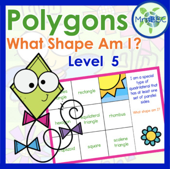 Preview of Classifying Polygons: What Shape Am I? Level 5 Digital Boom Cards™