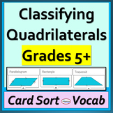 Classifying Quadrilaterals - DIGITAL Card Sorting Activity