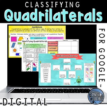 Preview of Classifying Quadrilaterals Digital for Google Slides™
