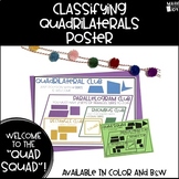 Classifying Quadrilaterals Poster - Quadrilateral Club/Quad Squad