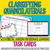 Classify Quadrilaterals Task Cards