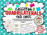 Classifying Quadrilaterals Tasks Cards and Individual Prac