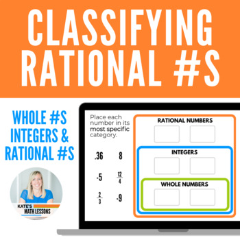 Preview of Classifying Rational Numbers Boom Cards™ Digital Activity