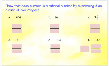 classifying rational numbers practice and problem solving c