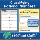 Classifying Rational Numbers - Digital and Print - Google Forms