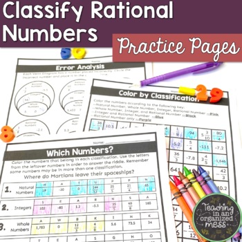 classifying rational numbers practice and problem solving c