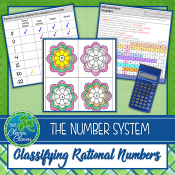 Preview of Classifying Rational Numbers Worksheets and Exit Slips