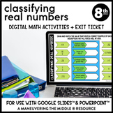 Classifying Real Numbers Digital Math Activity | Google Sl