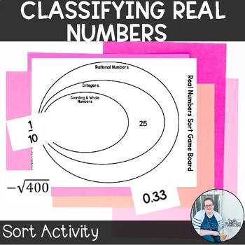 Preview of Classifying Real Numbers Sort Station TEKS 8.2a Math Activity