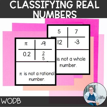 Preview of Classifying Real Numbers Which One Doesn't Belong TEKS 8.2a Math Activity