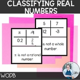 Classifying Real Numbers Which One Doesn't Belong TEKS 8.2