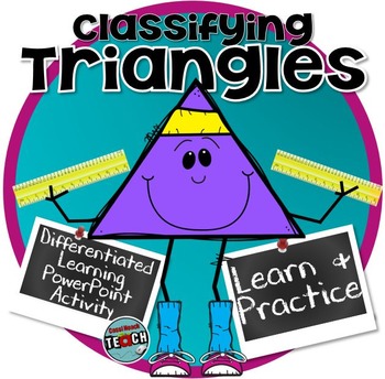 Preview of Distance Learning Classifying Triangles by angles and sides- PowerPoint & more