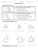 Classifying Triangles Assessment