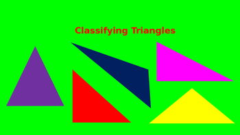 Preview of Classifying Triangles Based on Attributes