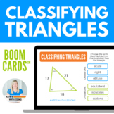 Classifying Triangles Boom Cards™ Digital Activity