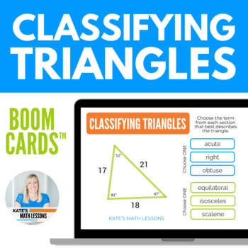 Preview of Classifying Triangles Boom Cards™ Digital Activity