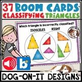 Classifying Triangles Boom Cards with Audio