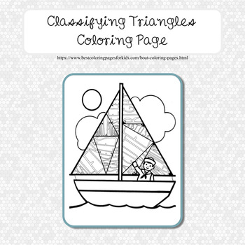 Preview of Classifying Triangles Coloring Page