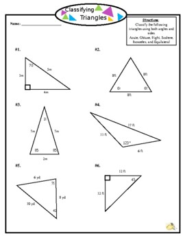Preview of Classifying Triangles- FREEBIE