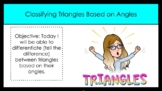 Classifying Triangles Fill in the Blank Lesson