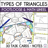 Classifying Types of Triangles Activity, Find Missing Angles Sides & Math Wheel