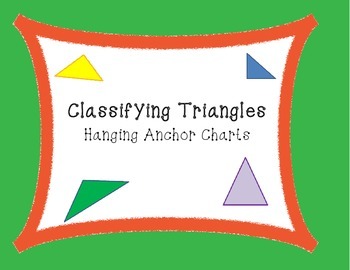 Preview of Classifying Triangles Hanging Anchor Charts