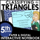 Classifying Triangles Interactive Notebook Set | Distance 