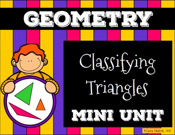 Preview of Classifying Triangles Presentation and Assessment/Vocabulary Pack