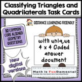 Classifying Triangles & Quadrilaterals Task Cards | Google Apps