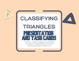 Classifying Triangles Task Cards & Presentation NO PREP!