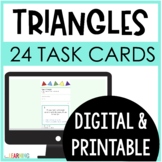 Classifying Triangles Task Cards: Printable and Digital