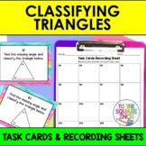 Classifying Triangles Task Cards | Classifying Triangles Activity
